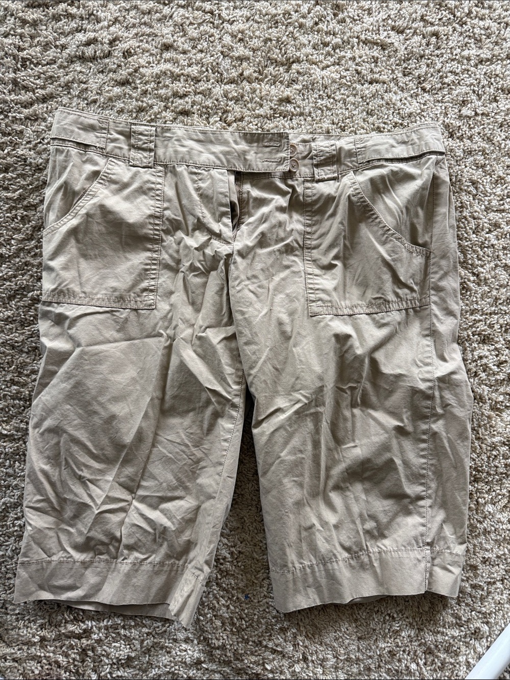 The Limited Khaki Drew Fit Cotton Shorts
